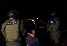 Congresswoman STEALING $5M FEMA Funds – ARRESTED Police officers arresting a person at night