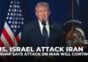 Trump Vows Iran Strikes Will Continue as War Powers Dispute Intensifies