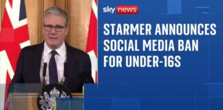 Under-16s to be banned from social media, Keir Starmer announces