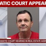 Dramatic court appearance for suspect in Virginia real estate agent's murder